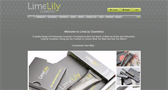 Desktop Screenshot of limelilycosmetics.com.au
